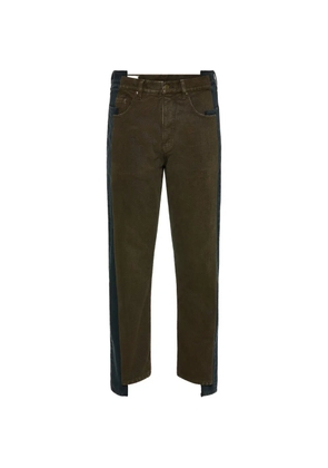 Maison Margiela Spliced straight-leg jeans - Brown