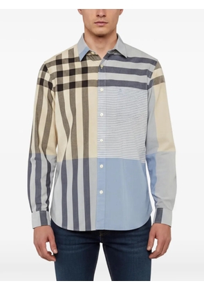 Burberry Pre-Owned checked-pattern shirt - Blue