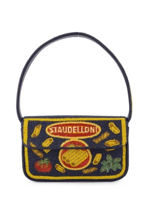 STAUD Tommy beaded shoulder bag - Blue