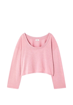 American Vintage Pojy U-neck long-sleeve T-shirt - Pink