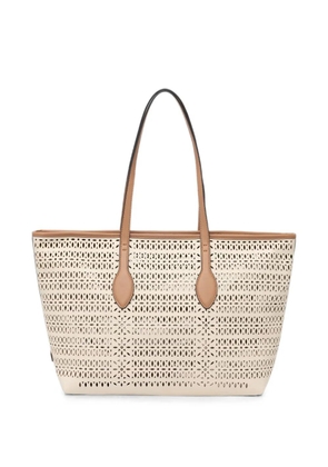 GIANNI CHIARINI Mashup laser-cut tote bag - Neutrals
