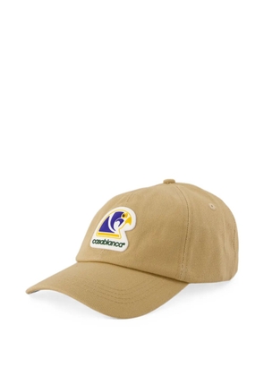 Casablanca Horus logo-patch cap - Neutrals