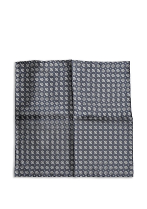 Dolce & Gabbana geometric-print silk handkerchief - Blue
