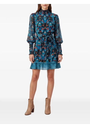 FARM Rio Arabesque floral-print mini dress - Blue