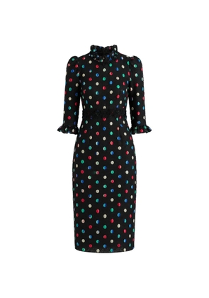 Dolce & Gabbana polka-dot midi dress - Black