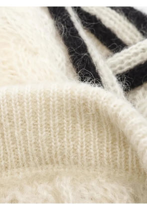 Gucci Pre-Owned x adidas 2010s cable-knit track pants - Neutrals