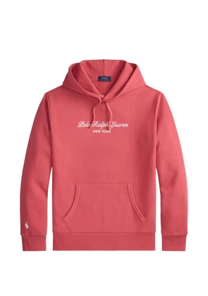 Polo Ralph Lauren logo-print drawstring hoodie - Red