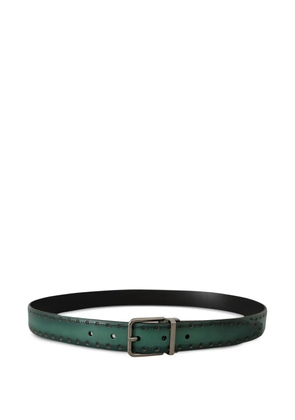 Dolce & Gabbana Giotto studded leather belt - Green