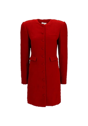 Magda Butrym bouclé button-up mini dress - Red