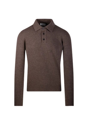 Roberto Collina polo-collar long-sleeve sweater - Brown