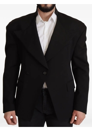 Dolce & Gabbana single-breasted notched-lapel blazer - Black