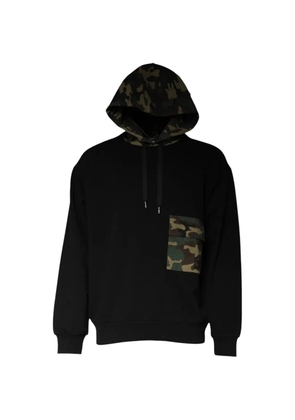 Dolce & Gabbana camouflage-print patch-pocket hoodie - Black