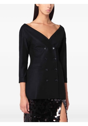 Alberta Ferretti off-shoulder fitted jacket - Black