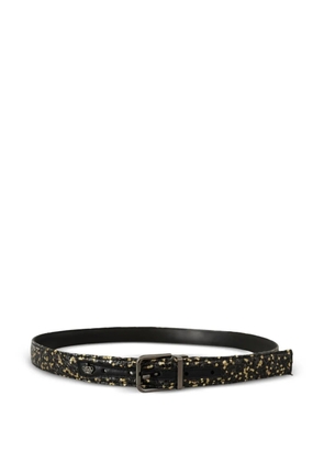 Dolce & Gabbana snakeskin-effect leather belt - Black