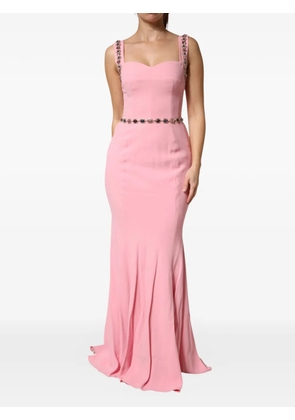 Dolce & Gabbana embellished mermaid maxi dress - Pink
