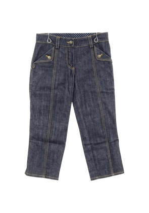 Louis Vuitton Pre-Owned 2010s Monogram-print straight-leg jeans - Blue