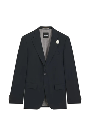 BOSS mélange peak-lapel jacket - Green