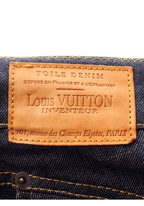 Louis Vuitton Pre-Owned 2010s Monogram-print straight-leg jeans - Blue