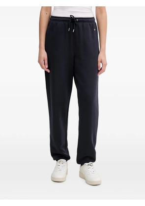 Gant logo-embroidered drawstring track pants - Blue