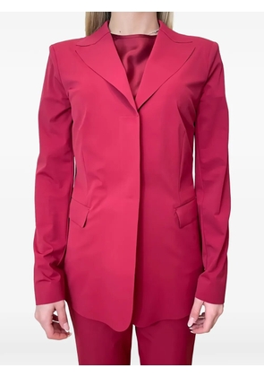 Max Mara lapel-collar flap-pocket jacket - Red