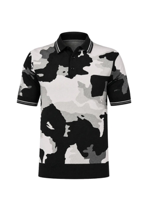 Dolce & Gabbana camouflage-print polo shirt - Black