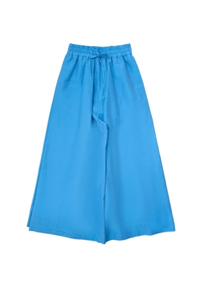 Toogood The Boxer drawstring-fastening palazzo pants - Blue