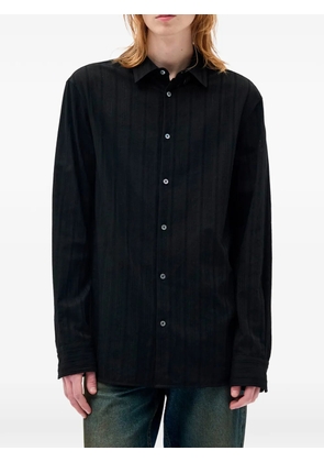 Ann Demeulemeester Andre vertical-stripe shirt - Black
