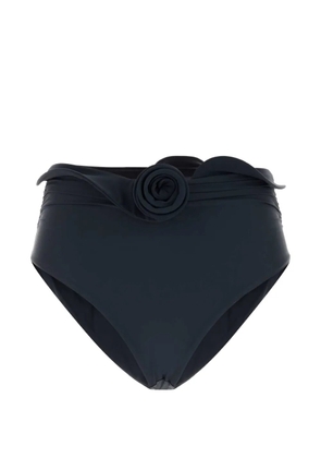 Magda Butrym rosette-detail ruched bikini bottom - Blue