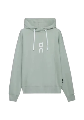 On Club logo-print hoodie - Green