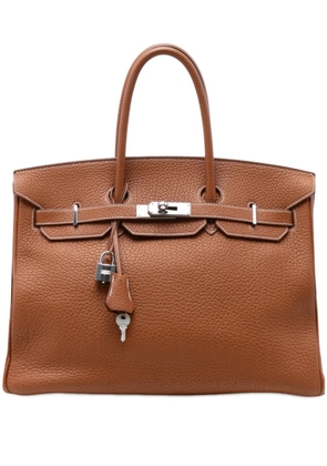 Hermès Pre-Owned 2009 Togo Birkin Retourne 35 handbag - Brown