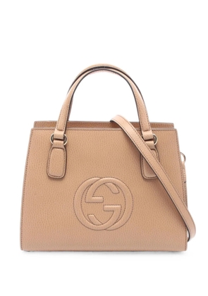 Gucci Pre-Owned 2010s Soho Interlocking-G leather tote bag - Neutrals