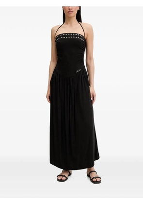 LIU JO studded halterneck maxi dress - Black