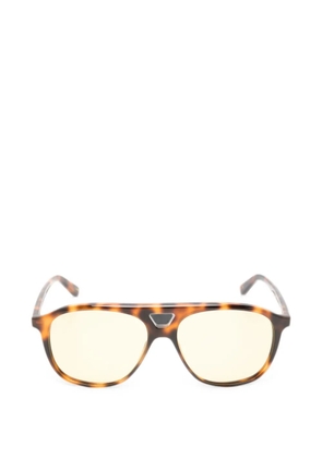 Chimi tortoiseshell-effect pilot-frame sunglasses - Brown