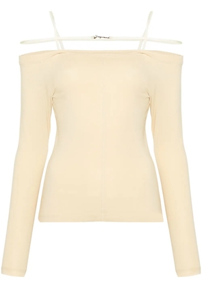 Jacquemus Le Sierra off-shoulder top - Neutrals
