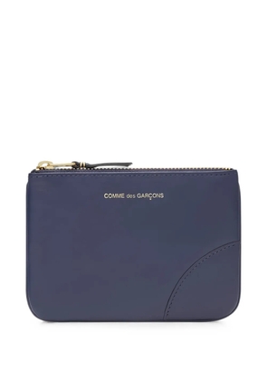 Comme Des Garçons Wallet logo-print zip-top pouch - Blue