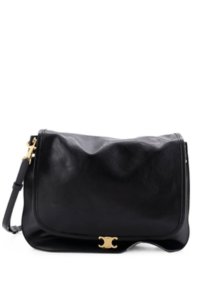Celine Pre-Owned Soft Triomphe Besace Bag Leather Large crossbody bag - Black
