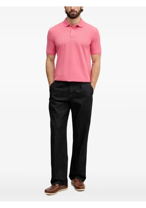 Gant logo-embroidered polo shirt - Pink