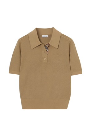 Burberry wool polo shirt - Neutrals