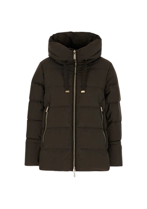 Moorer Gadia-STP quilted hooded jacket - Brown