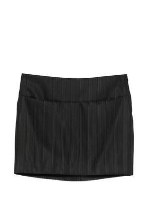 DONDUP pinstripe-pattern mini skirt - Black
