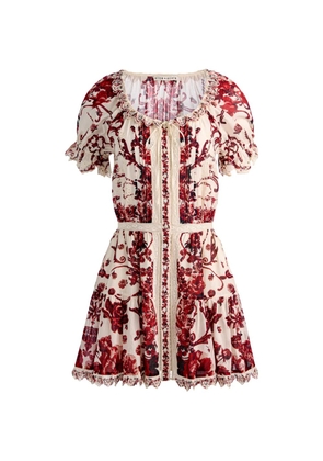 alice + olivia Mclaine mini dress - White