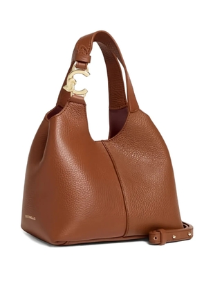 Coccinelle C-Easy small textured handle shoulder bag - Brown