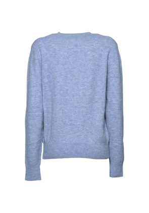 MC2 Saint Barth logo-embroidered ribbed-trim sweater - Blue