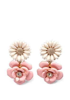 Carolina Herrera flower-drop earrings - Gold