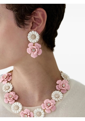 Carolina Herrera flower-drop earrings - Gold
