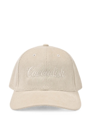 Cavendish logo-embroidered corduroy cap - Neutrals