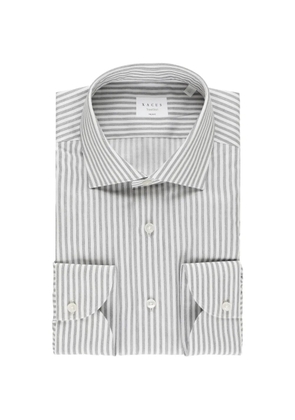 Xacus Travel Shirt striped shirt - Grey