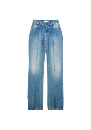 Torishéju contrast-stitched straight-leg jeans - Blue