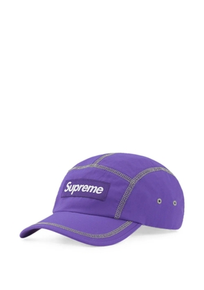Supreme reflective-stitch baseball cap - Purple