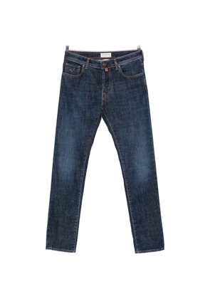 Jacob Cohën logo-patch straight-leg jeans - Blue